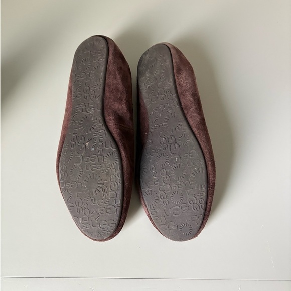 UGG Alloway Suede Brown Flats Size 9.5 - Picture 9 of 9